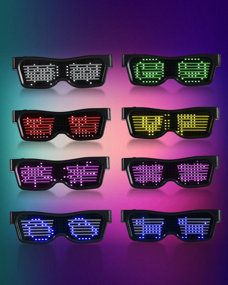 Lunettes lumineuses à LED personnalisables