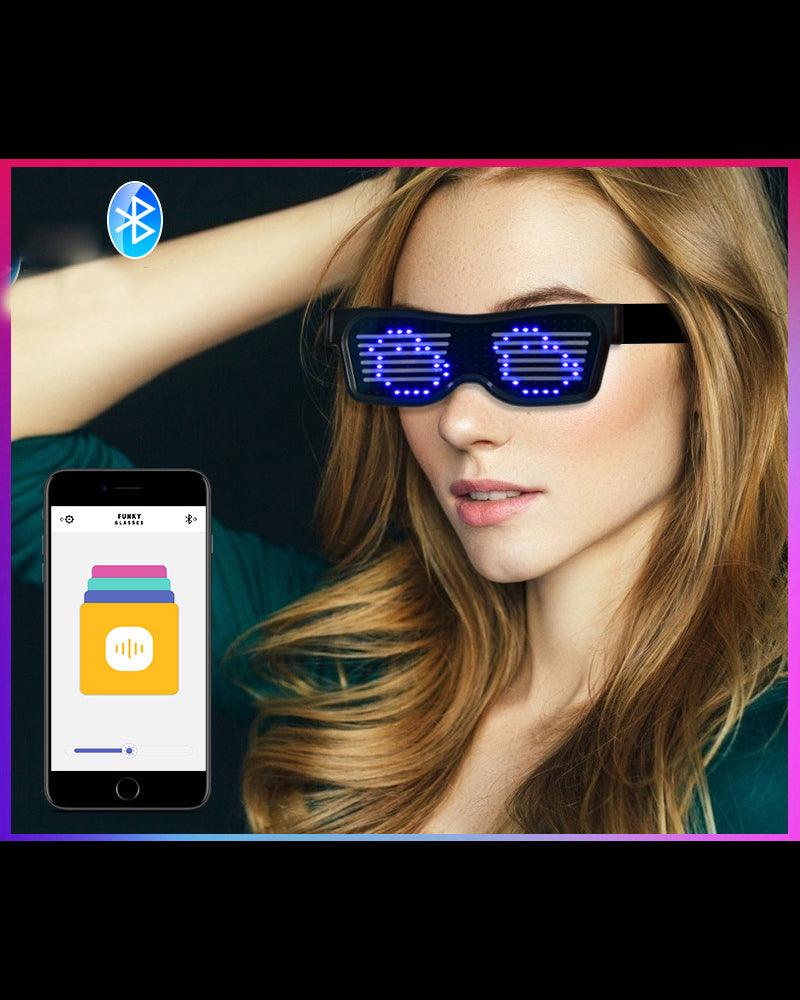 Lunettes lumineuses à LED personnalisables