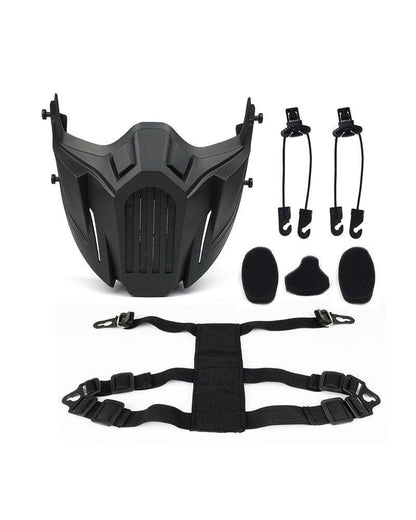 Black Half Face Mask for Sports -  outdoor sports - Black Half Face Mask for Sports Adventure - View 5