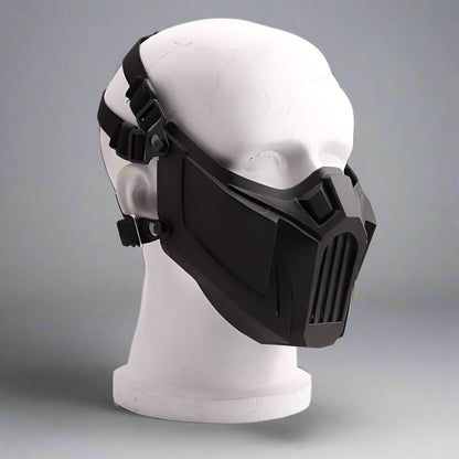 Black Half Face Mask for Sports - tactical mask for outdoor adventure - Black Half Face Mask for Sports Adventure - View 2