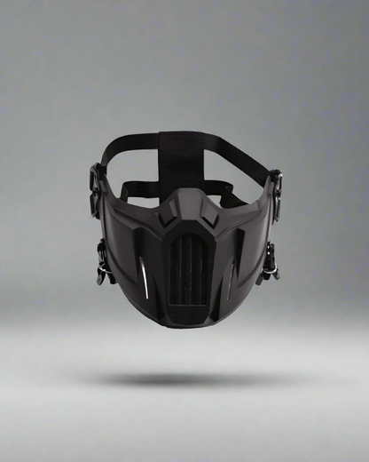 Black Half Face Mask for Sports - black mask - Black Half Face Mask for Sports Adventure - Main view