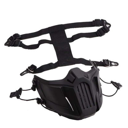 Black Half Face Mask for Sports -  polycarbonate mask - Black Half Face Mask for Sports Adventure - View 6