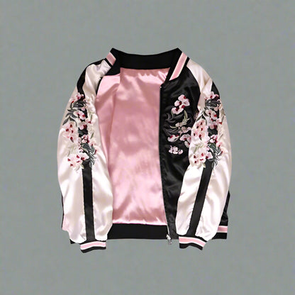 Blooming Floral Bomber Jacket -  comfortable fit - Stylish Blooming Floral Bomber Jacket for Every Occasion - View 4