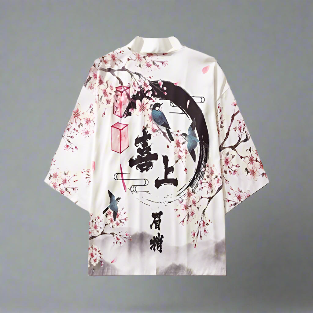 Blossom Inspired Kimono -  3/4 sleeves - Chic Floral Kimono for Effortless Layering - View 3