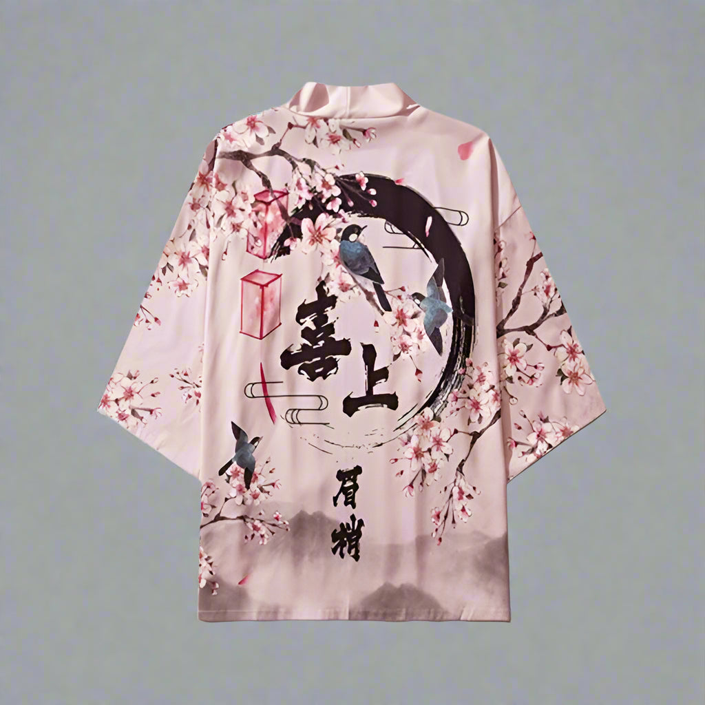 Blossom Inspired Kimono -  floral haori - Chic Floral Kimono for Effortless Layering - View 4