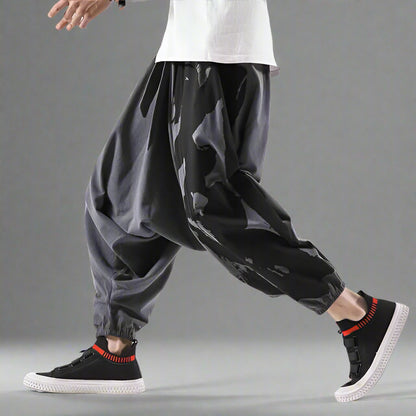 Bohemian Comfort: Harem Trousers -  bohemian pants - Comfortable Japanese Harem Pants for Casual Style - View 3