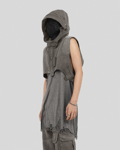 Bohemian Patchwork Hooded Vest -  breathable vest - Bohemian Patchwork Hooded Vest for Unique Style - View 3
