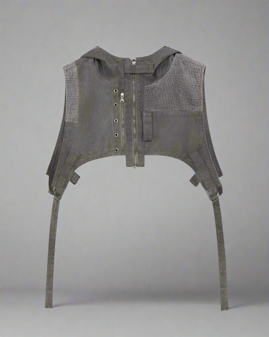 Bohemian Patchwork Hooded Vest -  stylish layer - Bohemian Patchwork Hooded Vest for Unique Style - View 8