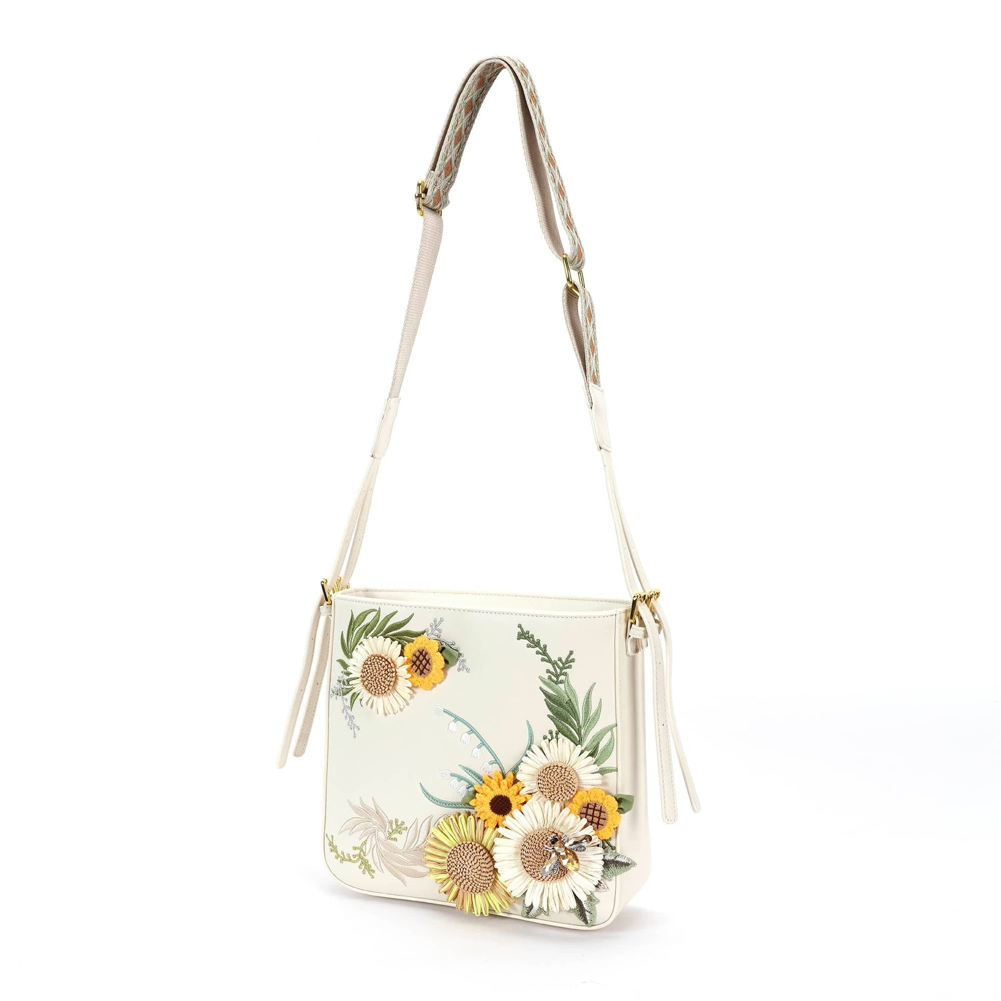 Bohemian Sunflower Embroidered Crossbody -  crossbody bag - Bohemian Sunflower Embroidered Crossbody Bag - View 12