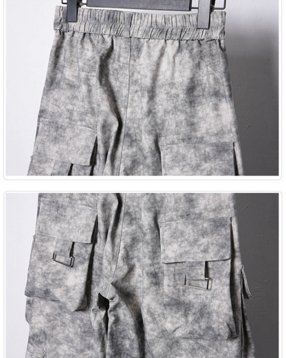 Boho Tie-Dye Cargo Trousers -  utility pockets - Boho Tie-Dye Cargo Trousers for Urban Adventures - View 9