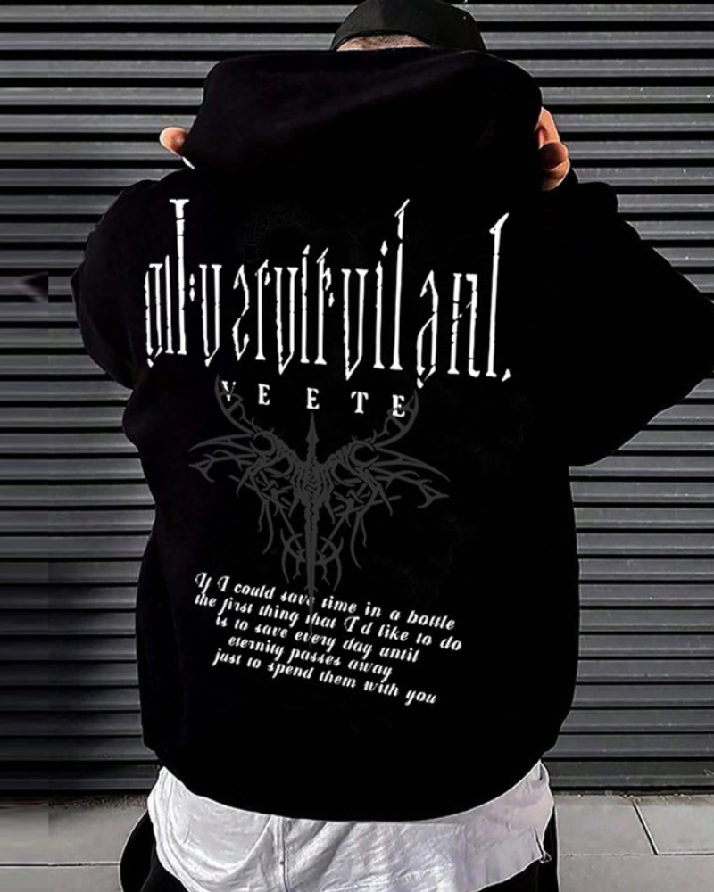 Bold Comfort Rocker Hoodie - rocker hoodie - Bold Comfort Rocker Hoodie for Streetwear Style - View 2