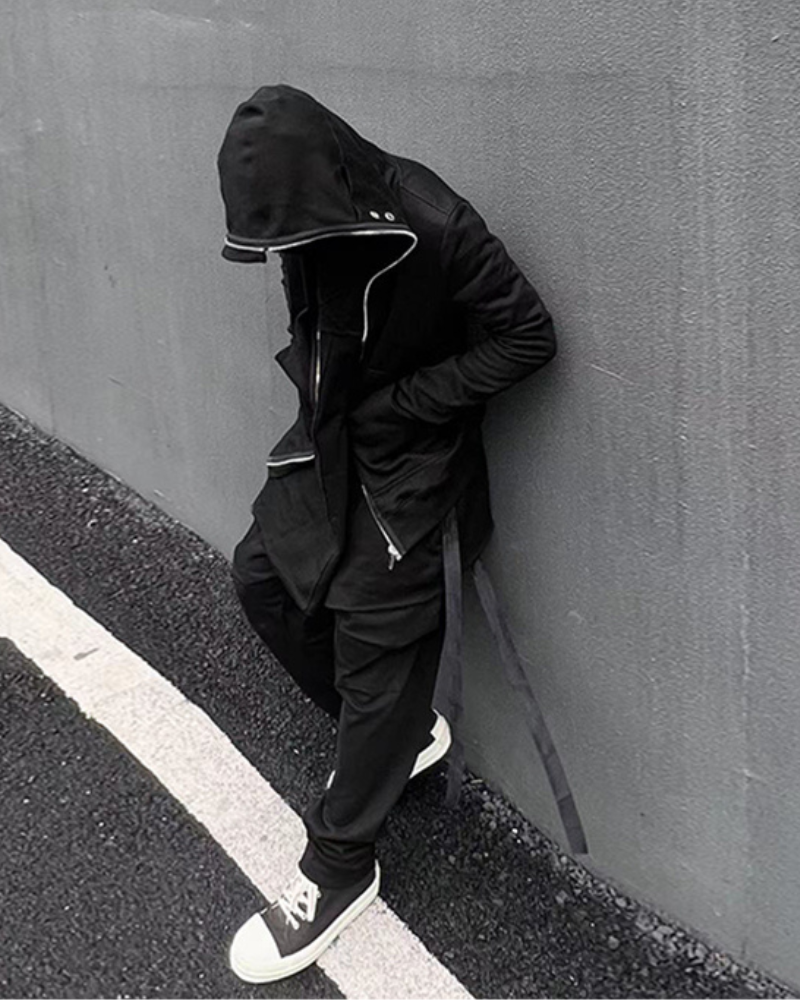 Bold Cut-Out Eye Zip Hoodie -  comfortable hoodie - Cut-Out Eye Zip Hoodie for Comfort and Style - View 4