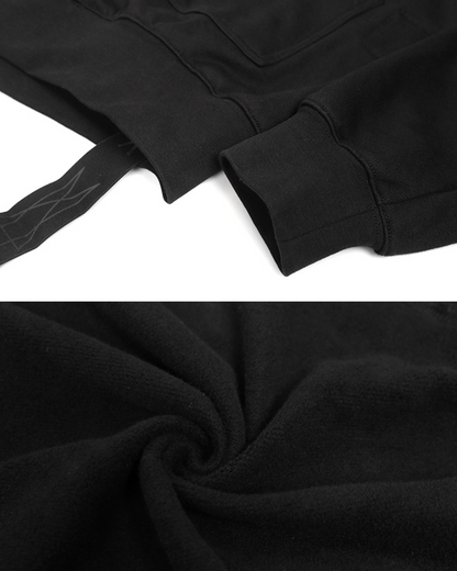 Bold Cut-Out Eye Zip Hoodie - techwear hoodie - Cut-Out Eye Zip Hoodie for Comfort and Style - View 9