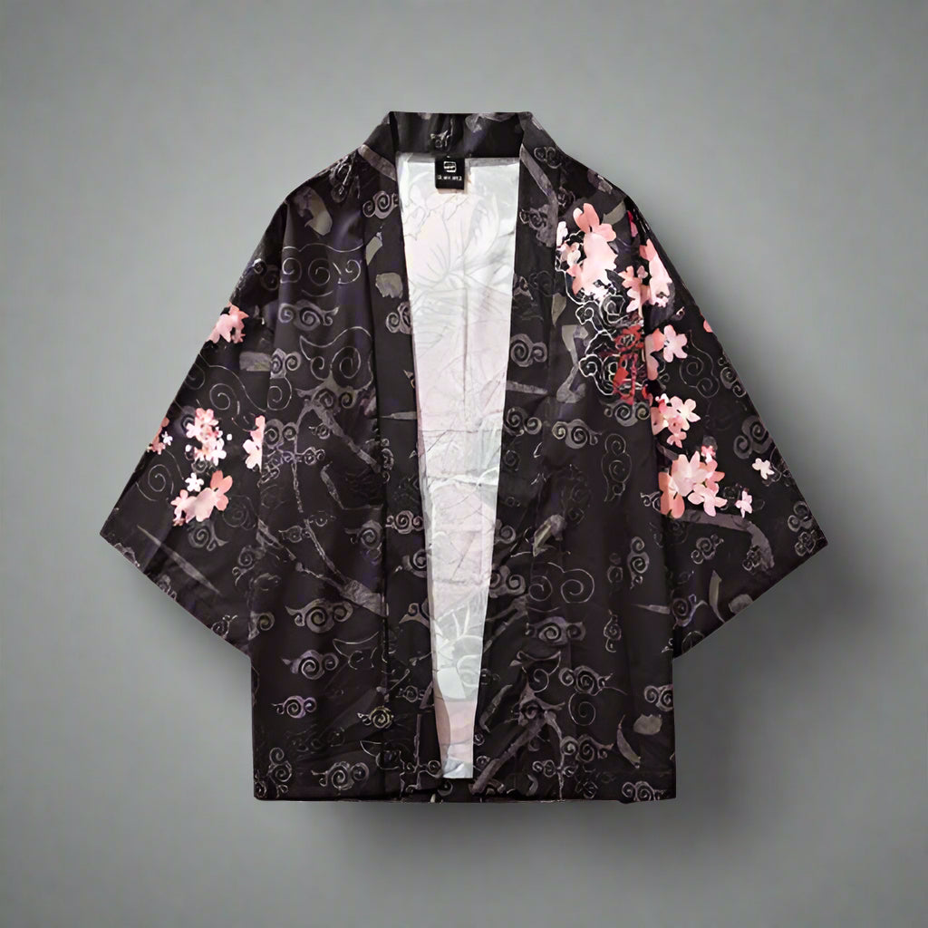 Bold Dragon Print Kimono - dragon kimono - Unisex Bold Dragon Print Kimono for Every Occasion - Main view