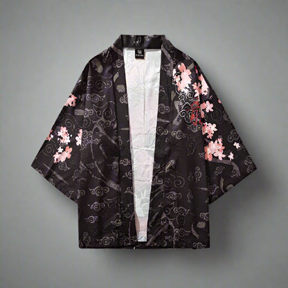 Bold Dragon Print Kimono - dragon kimono - Unisex Bold Dragon Print Kimono for Every Occasion - Main view