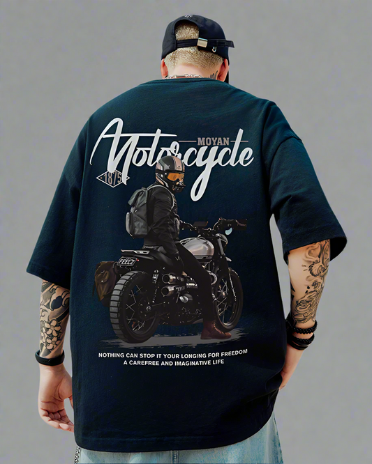 Bold Oversize Biker Tee - biker tee - Oversize Biker Tee for Stylish Streetwear - Main view