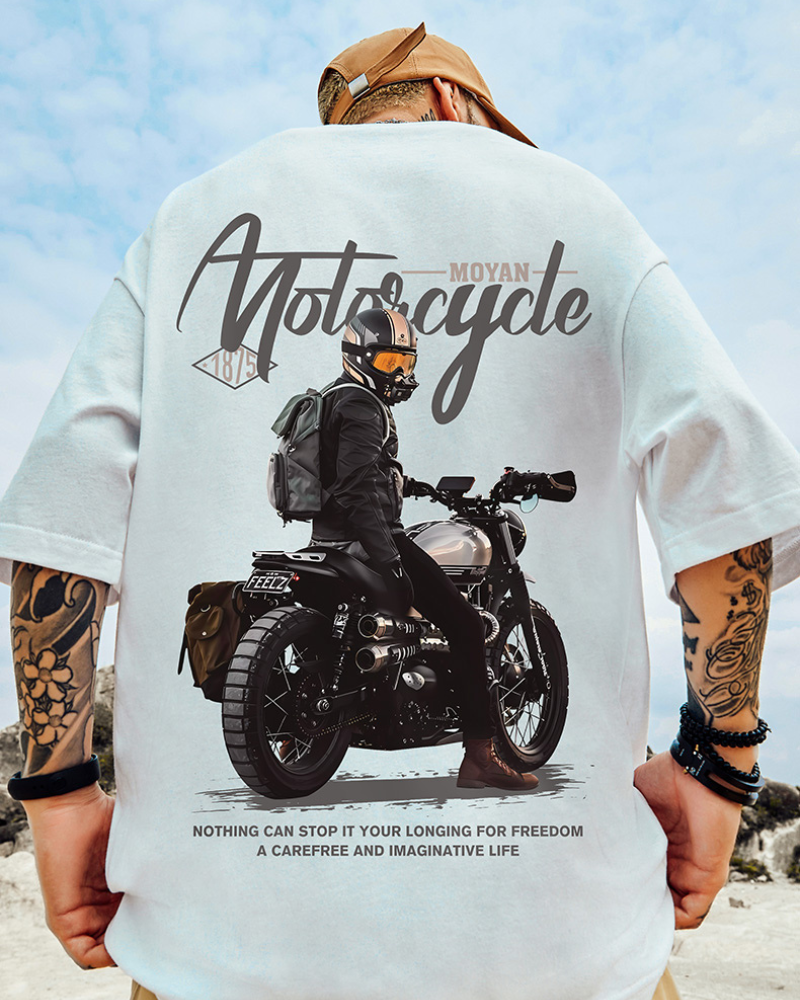 Bold Oversize Biker Tee - bold oversize biker tee - Oversize Biker Tee for Stylish Streetwear - View 2