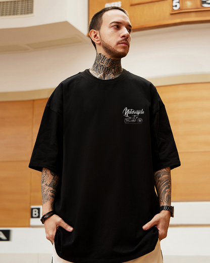 Bold Oversize Biker Tee -  motorcycle shirt - Oversize Biker Tee for Stylish Streetwear - View 4