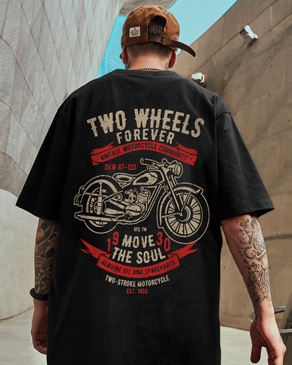 Bold Oversized Biker Tee - biker tee - Bold Oversized Biker Tee for Urban Style - Main view