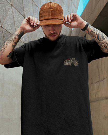 Bold Oversized Biker Tee -  streetwear - Bold Oversized Biker Tee for Urban Style - View 4