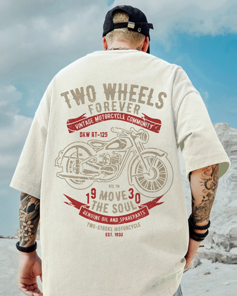Bold Oversized Biker Tee -  stylish biker top - Bold Oversized Biker Tee for Urban Style - View 5