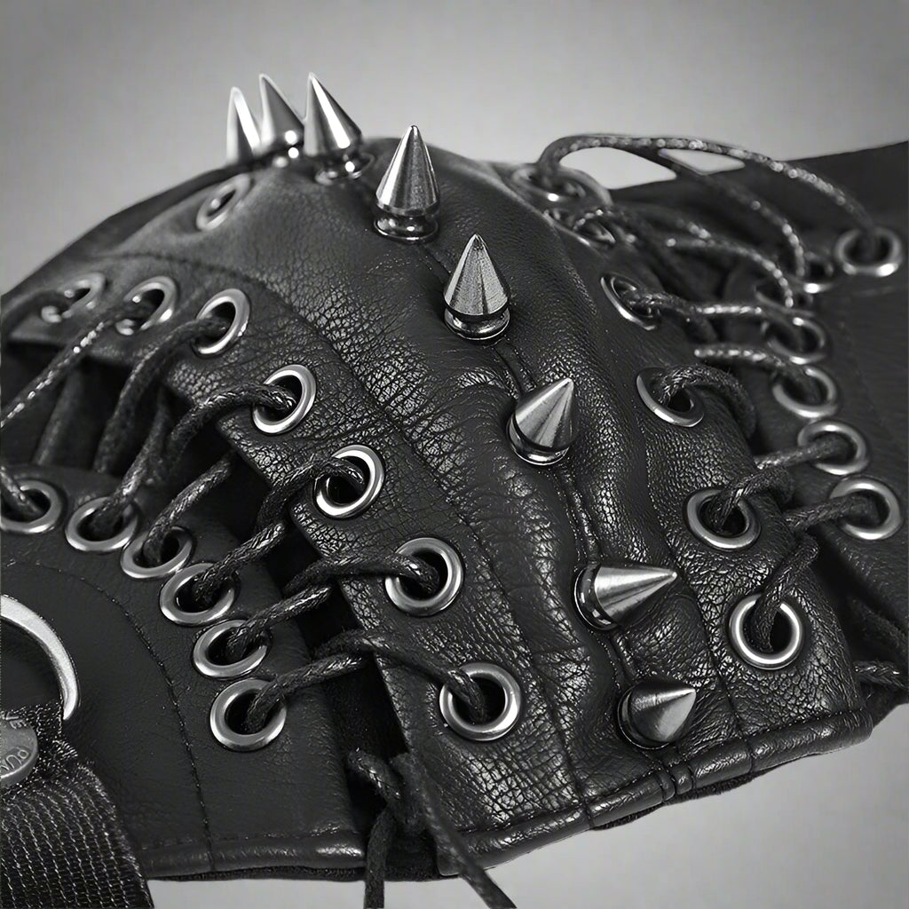 Bold Rivet Punk Face Mask -  punk mask - Adjustable Bold Rivet Punk Face Mask for Street Style - View 5