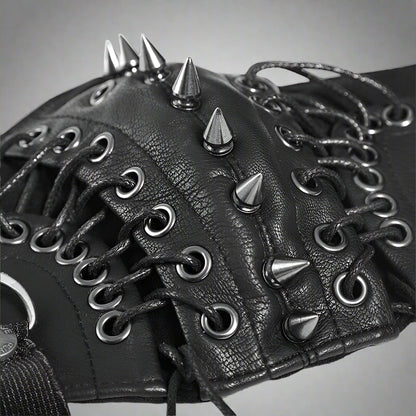 Bold Rivet Punk Face Mask -  punk mask - Adjustable Bold Rivet Punk Face Mask for Street Style - View 5