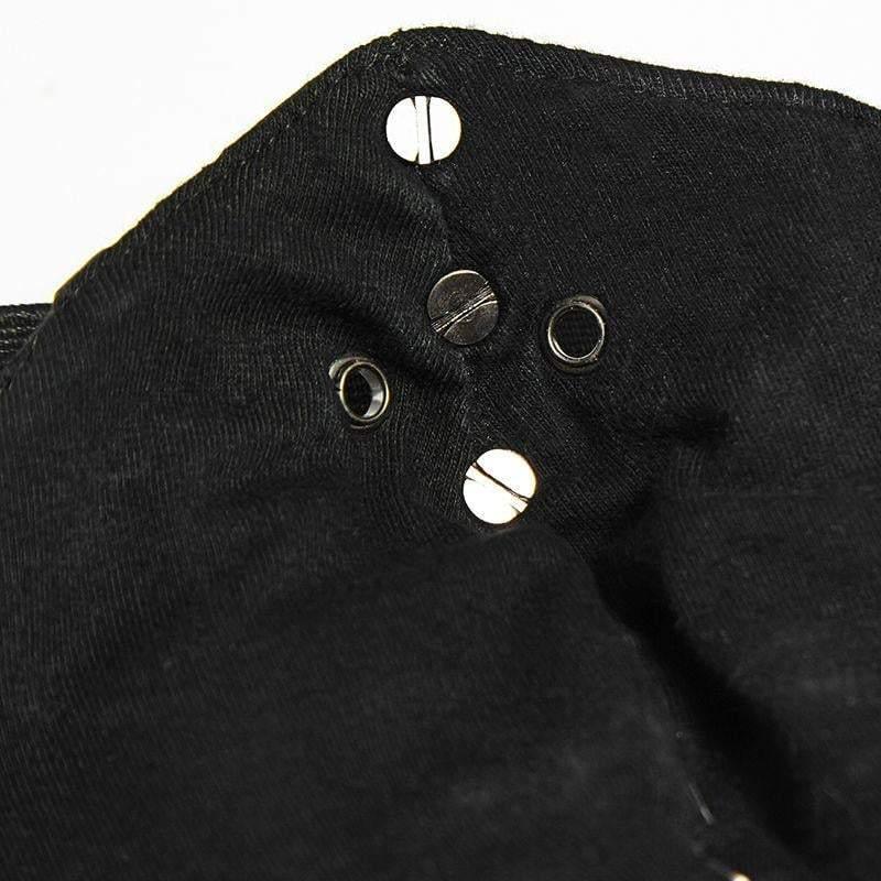 Bold Rivet Punk Face Mask -  urban style mask - Adjustable Bold Rivet Punk Face Mask for Street Style - View 7