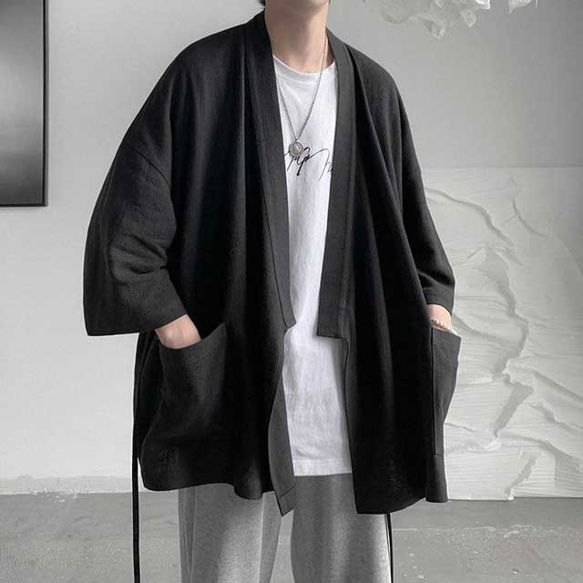 Breezy Cotton Kimono Wrap - comfortable kimono - Lightweight Cotton Kimono Wrap for Everyday Comfort - Main view