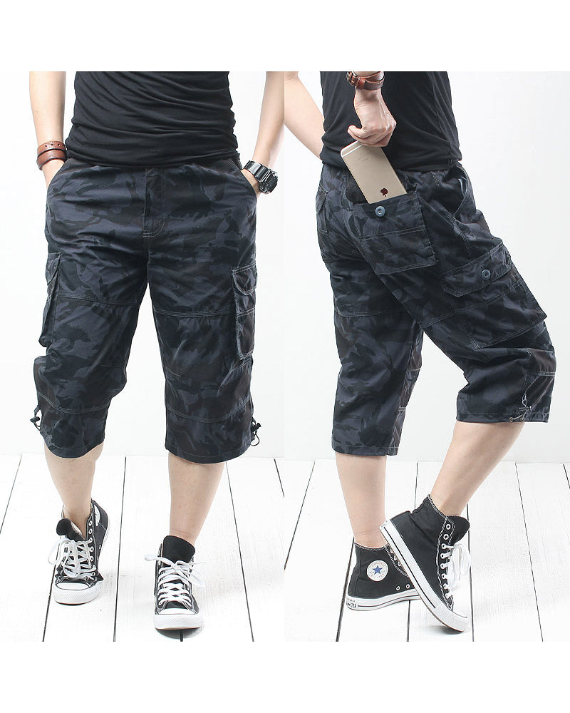 Camouflage Cargo Shorts - Oversized Style -  outdoor adventure shorts - Oversized Camouflage Cargo Shorts for Outdoor Use - View 4