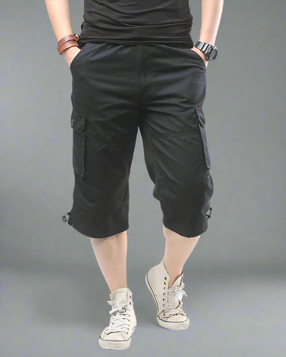 Camouflage Cargo Shorts - Oversized Style - tactical cargo shorts - Oversized Camouflage Cargo Shorts for Outdoor Use - View 2