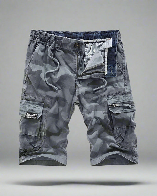 Camouflage Utility Cargo Shorts - camo shorts - Camouflage Utility Cargo Shorts for Outdoor Adventures - Main view