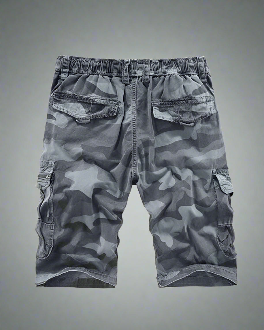 Camouflage Utility Cargo Shorts -  cargo shorts - Camouflage Utility Cargo Shorts for Outdoor Adventures - View 4