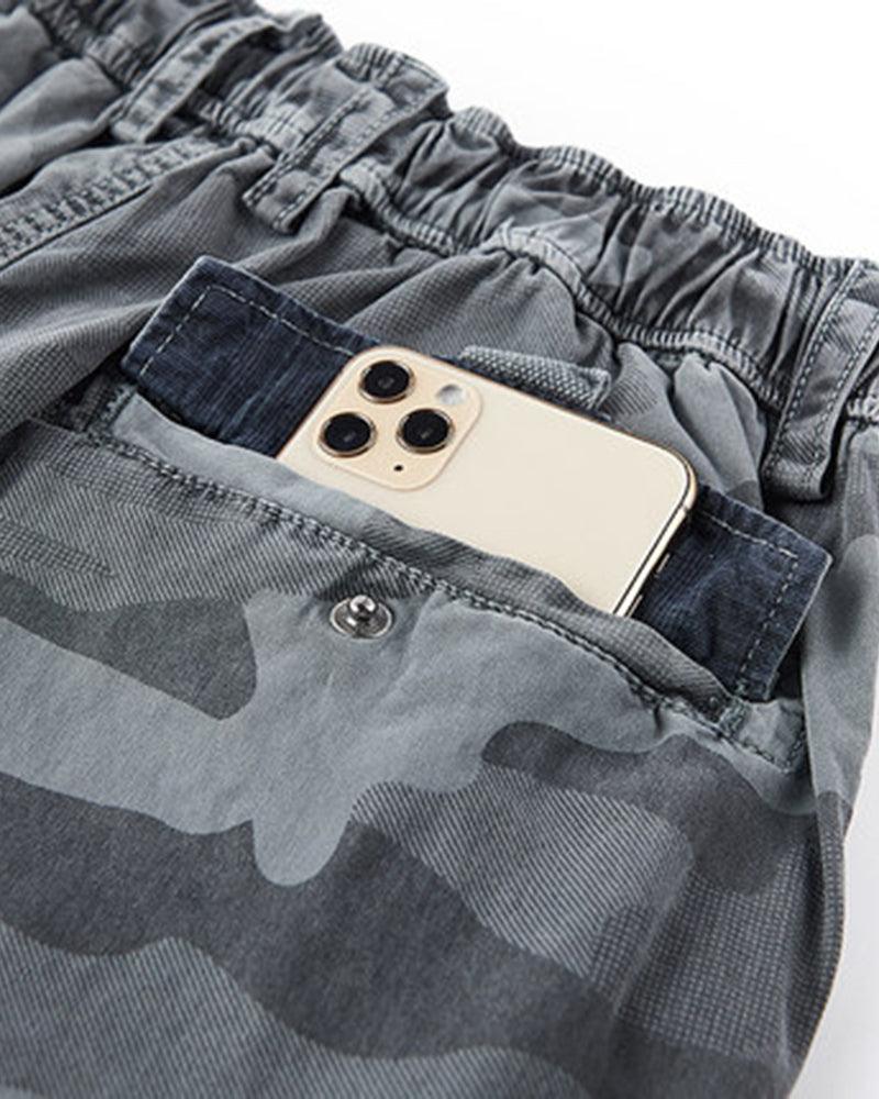 Camouflage Utility Cargo Shorts -  durable cargo shorts - Camouflage Utility Cargo Shorts for Outdoor Adventures - View 5