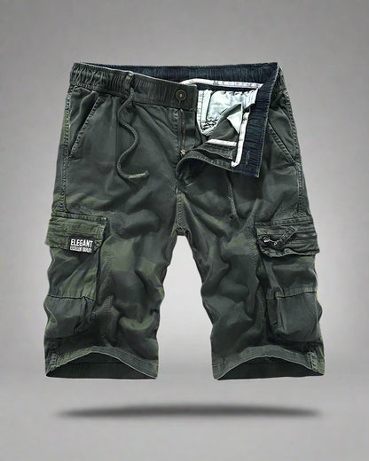 Camouflage Utility Cargo Shorts - stylish camo cargo shorts - Camouflage Utility Cargo Shorts for Outdoor Adventures - View 2