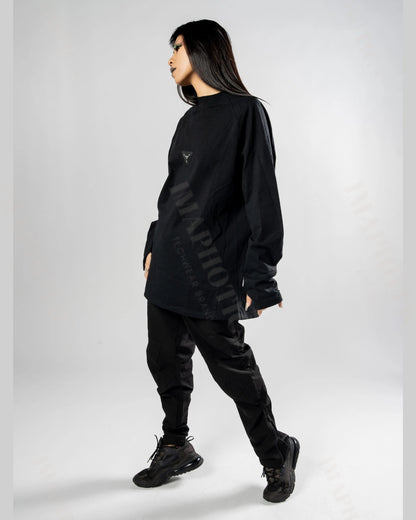 Casual Long-Sleeved Sweatshirt -  ribbed collar sweatshirt - Stylish Casual Long-Sleeved Sweatshirt for Everyday Wear - View 7