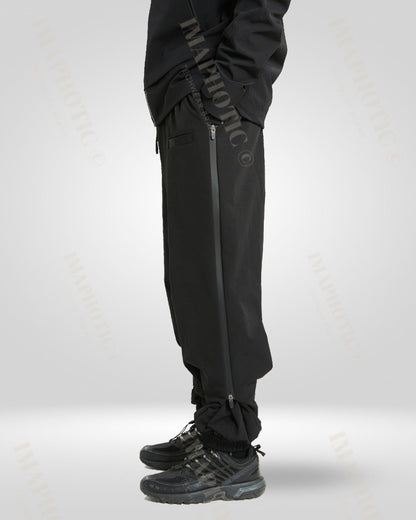 Casual Outdoor Black Wide Leg Trousers -  convertible wide leg pants - Casual Outdoor Black Wide Leg Trousers for Versatile Style - View 4