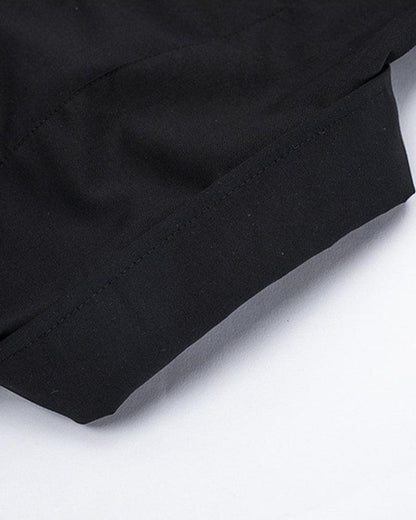 Chain-Detail Short Sleeve Shirt - chain shirt - Urban Techwear Short Sleeve Shirt with Chain Detail - View 8