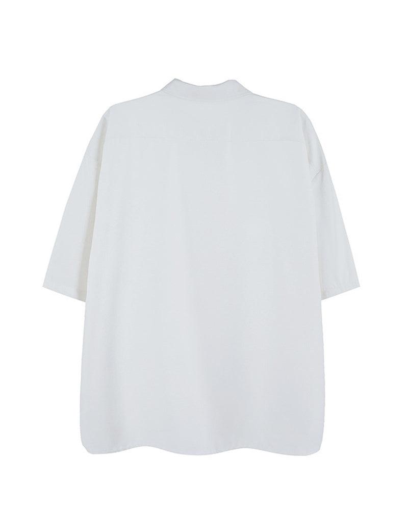 Chain-Detail Short Sleeve Shirt -  techwear - Urban Techwear Short Sleeve Shirt with Chain Detail - View 6