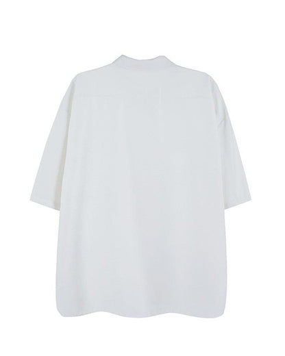 Chain-Detail Short Sleeve Shirt -  techwear - Urban Techwear Short Sleeve Shirt with Chain Detail - View 6