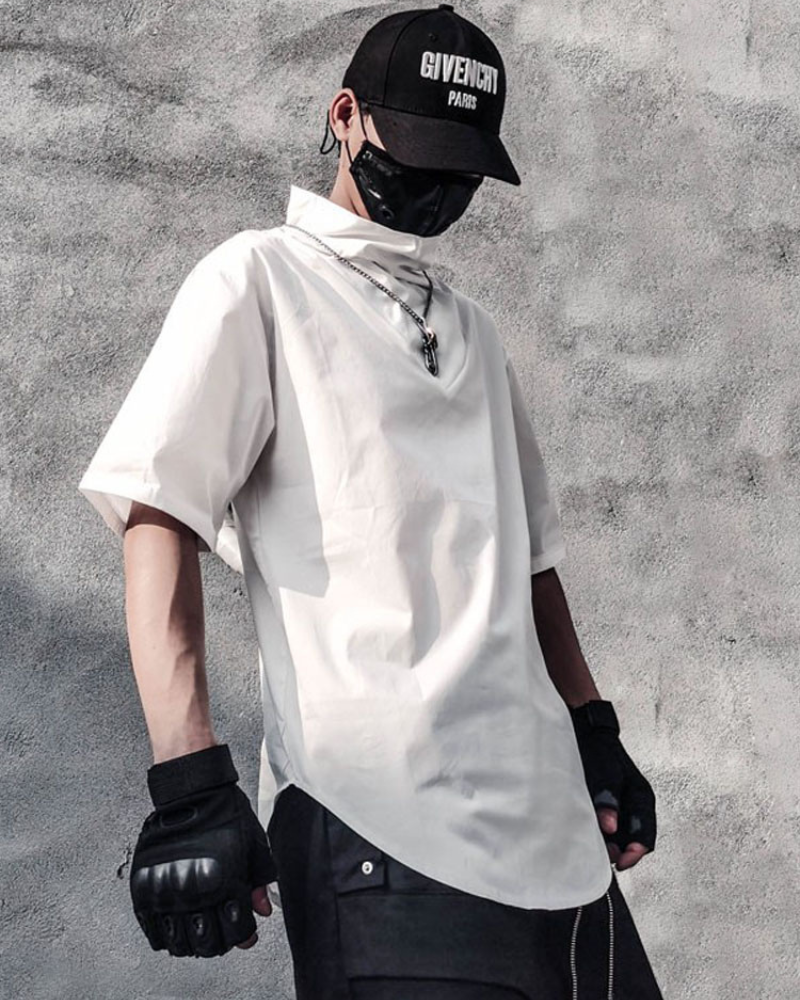 Chained Style Techwear Tee -  breathable fabric tee - Chained Style Techwear Tee for Ultimate Comfort - View 3
