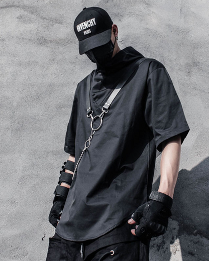 Chained Style Techwear Tee -  moisture-wicking - Chained Style Techwear Tee for Ultimate Comfort - View 7