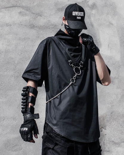 Chained Style Techwear Tee - techwear t-shirt - Chained Style Techwear Tee for Ultimate Comfort - View 2