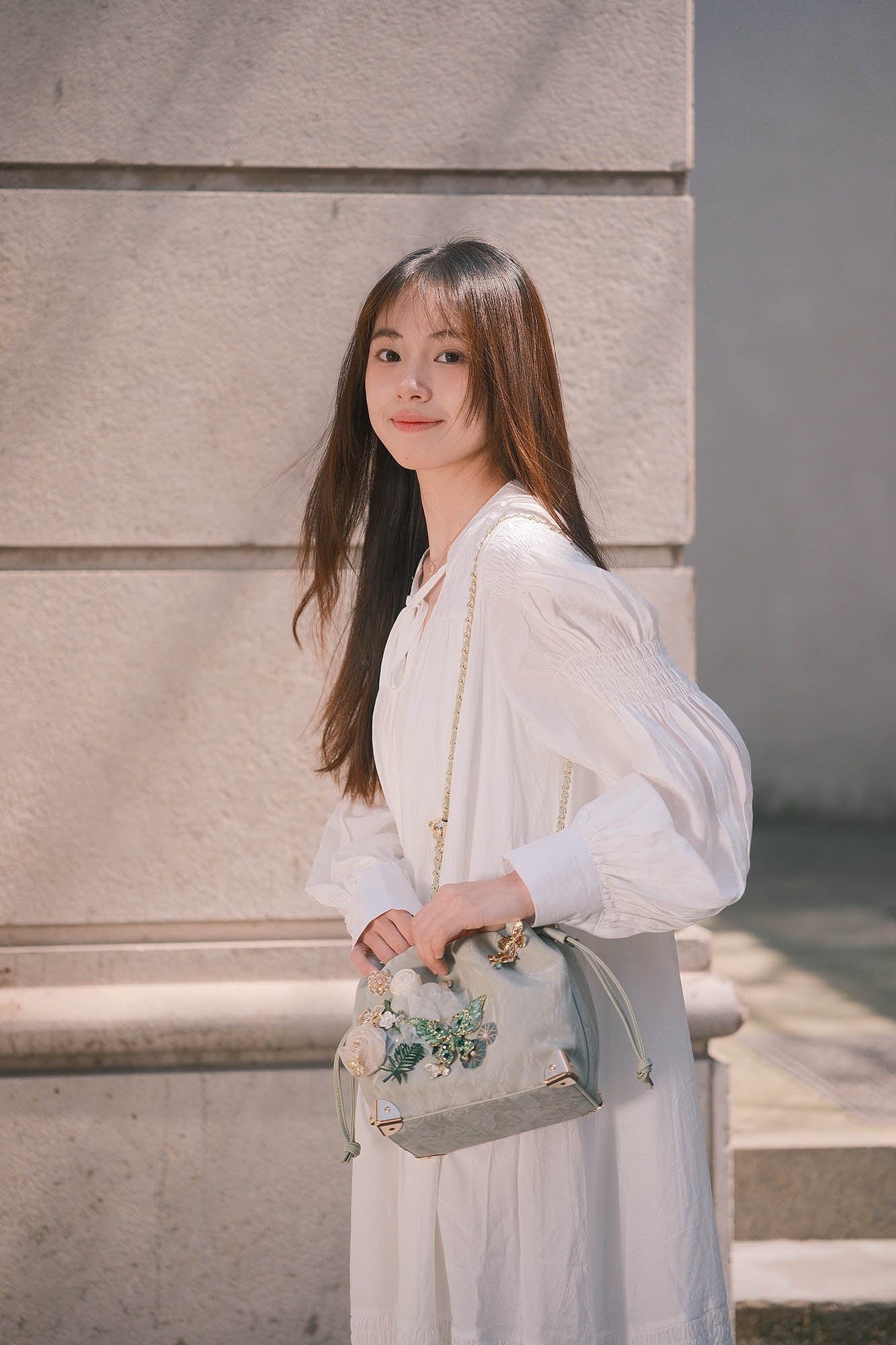Charming Butterfly Blossom Bucket Bag - butterfly bag - Charming Butterfly Blossom Bucket Bag with Floral Details - View 10