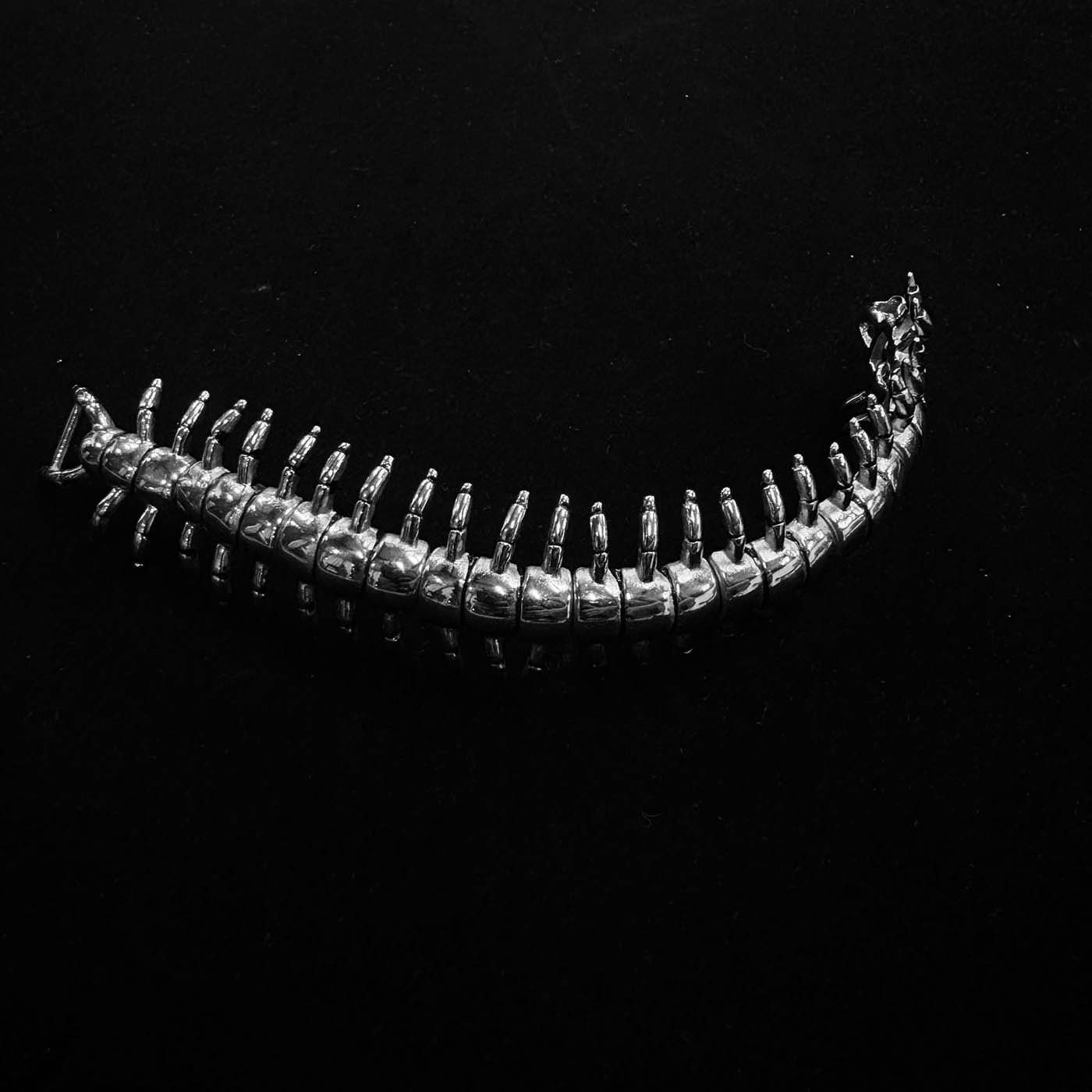 Charming Cosmic Alien Bracelet - alien bracelet - Futuristic Alien-Inspired Stainless Steel Bracelet - View 8