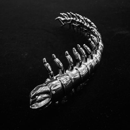 Charming Cosmic Alien Bracelet - unique accessories - Futuristic Alien-Inspired Stainless Steel Bracelet - View 9