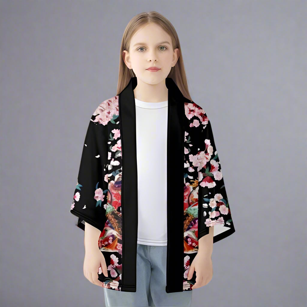 Charming Floral Kimono Jacket -  elegant kimono - Stylish Floral Kimono Jacket for Every Occasion - View 4