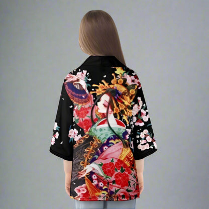 Charming Floral Kimono Jacket -  formal wear - Stylish Floral Kimono Jacket for Every Occasion - View 5
