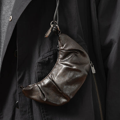 Charming Mini Croissant Coin Purse - coin purse - Charming Mini Croissant Coin Purse with Zipper Closure - Main view