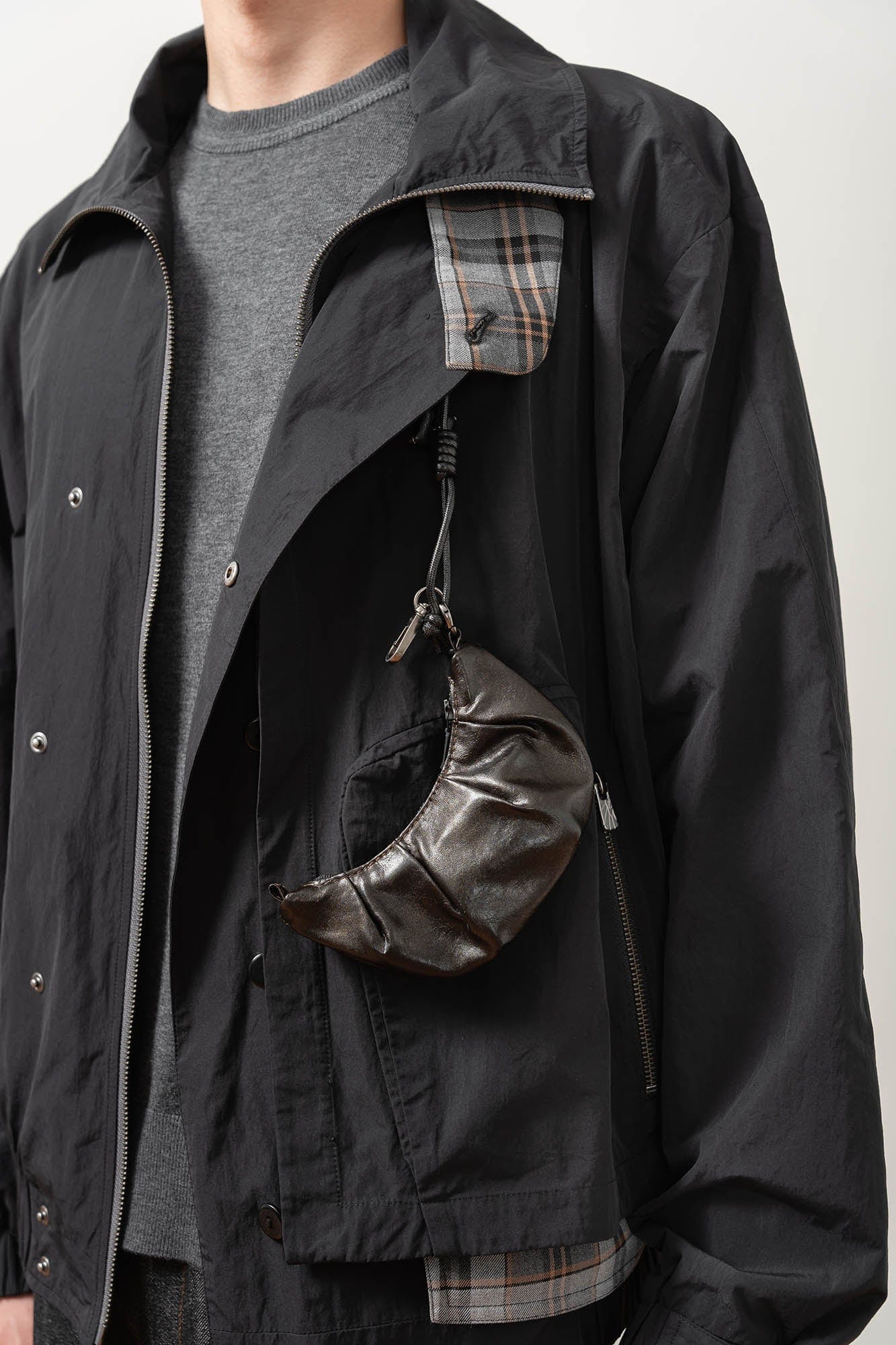 Charming Mini Croissant Coin Purse -  croissant pouch - Charming Mini Croissant Coin Purse with Zipper Closure - View 10